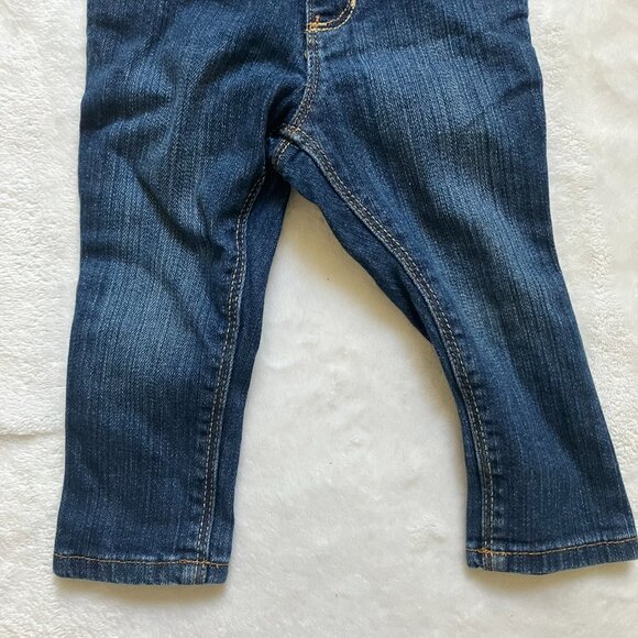 Old Navy 18-24M Dark Wash Skinny Jeans Stretch EUC Baby Girl - Picture 5 of 14